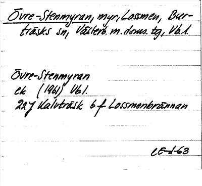 Bild på arkivkortet för arkivposten Övre-Stenmyran