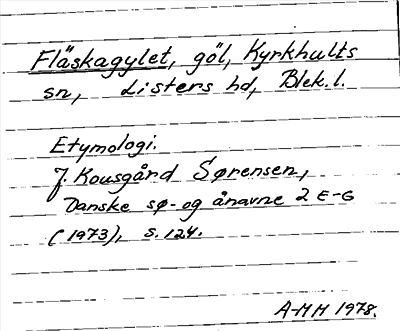 Bild på arkivkortet för arkivposten Fläskagylet