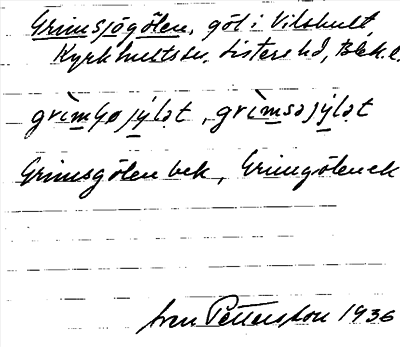 Bild på arkivkortet för arkivposten Grimsjögölen