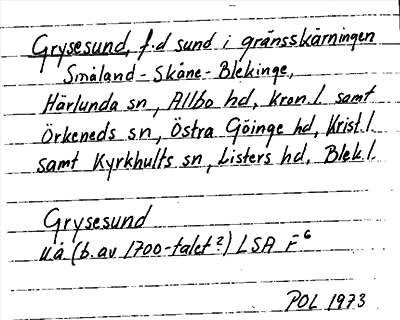 Bild på arkivkortet för arkivposten Grysesund