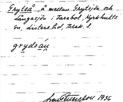 Bild på arkivkortet för arkivposten Gryteå