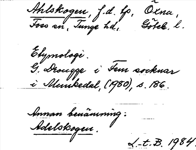 Bild på arkivkortet för arkivposten Ahlskogen