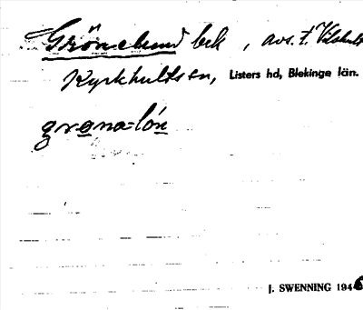Bild på arkivkortet för arkivposten Grönelund
