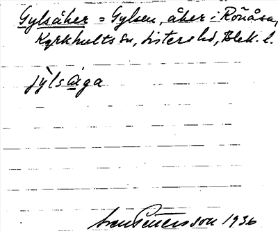 Bild på arkivkortet för arkivposten Gylsåker