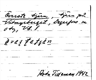 Bild på arkivkortet för arkivposten Överste tjärn