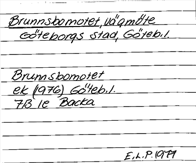 Bild på arkivkortet för arkivposten Brunnsbomotet