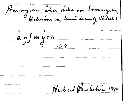 Bild på arkivkortet för arkivposten Ansmyren