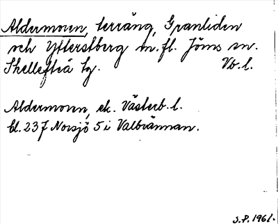 Bild på arkivkortet för arkivposten Aldermoren