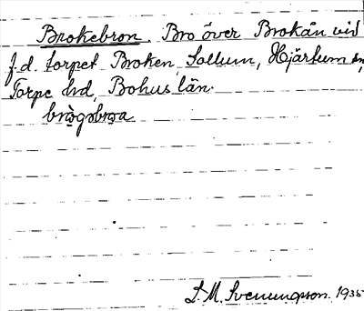 Bild på arkivkortet för arkivposten Brokebron
