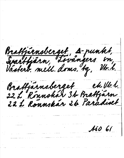 Bild på arkivkortet för arkivposten Brattjärnsberget