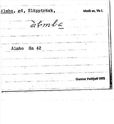 Bild på arkivkortet för arkivposten Almbo