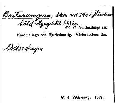 Bild på arkivkortet för arkivposten Basturumpan