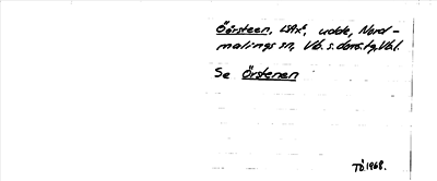 Bild på arkivkortet för arkivposten Öörsteen, se Örstenen