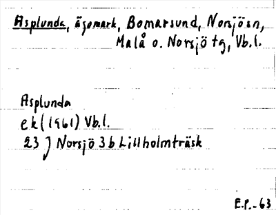 Bild på arkivkortet för arkivposten Asplunda