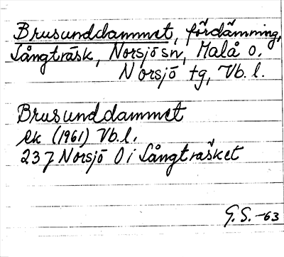 Bild på arkivkortet för arkivposten Brusunddammet