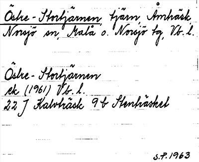 Bild på arkivkortet för arkivposten Östre-Stortjärnen