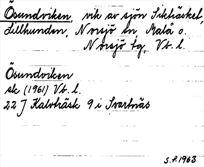 Bild på arkivkortet för arkivposten Ösundviken