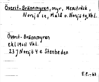 Bild på arkivkortet för arkivposten Överst-Brännmyran