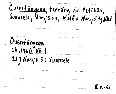 Bild på arkivkortet för arkivposten Överstängena