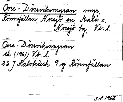 Bild på arkivkortet för arkivposten Övre-Dörrviksmyran