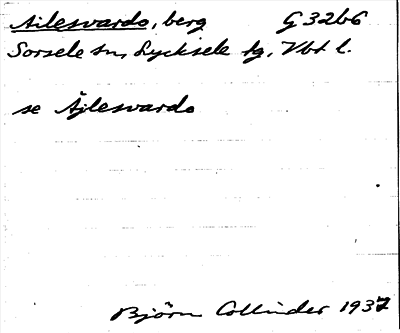 Bild på arkivkortet för arkivposten Ailesvardo