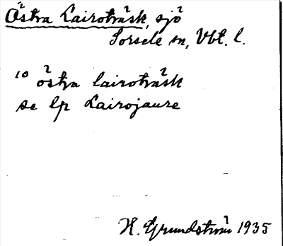 Bild på arkivkortet för arkivposten Östra Lairoträsk