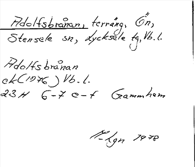Bild på arkivkortet för arkivposten Adolfsbrånan