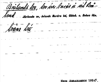 Bild på arkivkortet för arkivposten Brålands bro