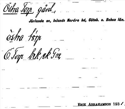 Bild på arkivkortet för arkivposten Östra Torp