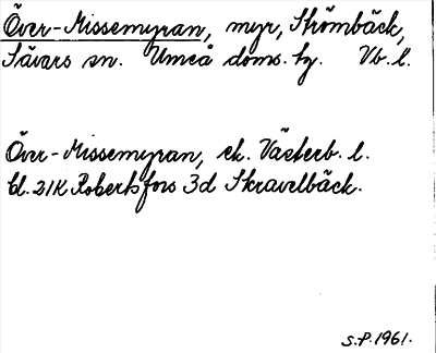 Bild på arkivkortet för arkivposten Över-Missemyran