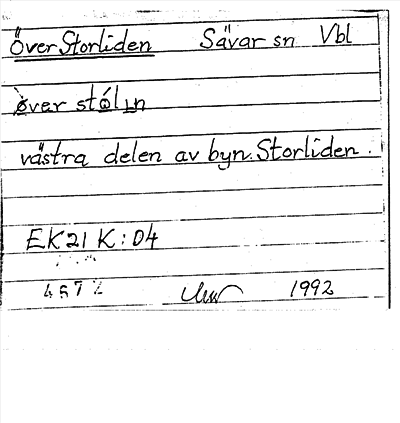 Bild på arkivkortet för arkivposten Över Storliden
