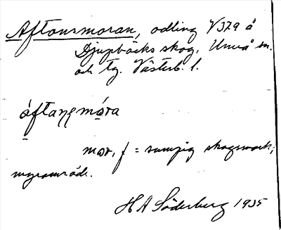 Bild på arkivkortet för arkivposten Aftonsmoran