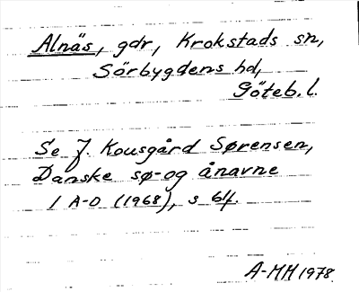 Bild på arkivkortet för arkivposten Alnäs
