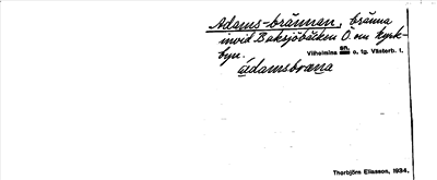 Bild på arkivkortet för arkivposten Adams-brännan