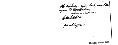 Bild på arkivkortet för arkivposten Ahabäcken