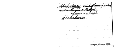 Bild på arkivkortet för arkivposten Ahaholmen