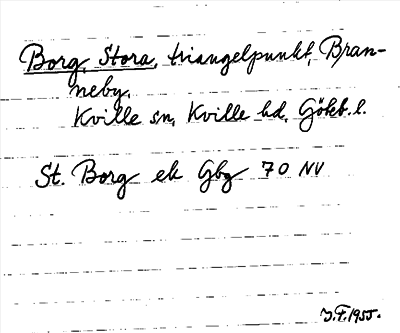 Bild på arkivkortet för arkivposten Borg, Stora