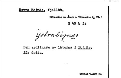Bild på arkivkortet för arkivposten Östra Böjnäs