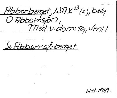 Bild på arkivkortet för arkivposten Abborberget, se Abborrsjöberget