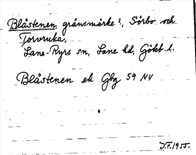 Bild på arkivkortet för arkivposten Blåstenen