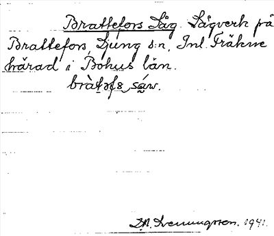 Bild på arkivkortet för arkivposten Brattefors Såg