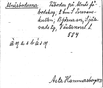 Bild på arkivkortet för arkivposten Alnäsbodarna