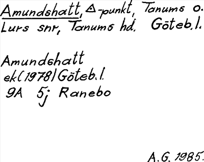 Bild på arkivkortet för arkivposten Amundshatt