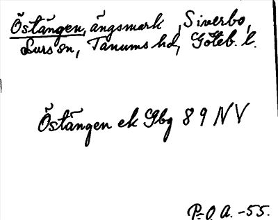 Bild på arkivkortet för arkivposten Östängen