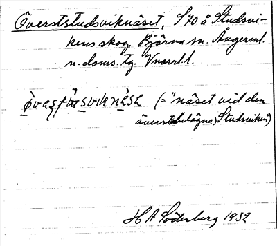 Bild på arkivkortet för arkivposten Överststudsviknäset
