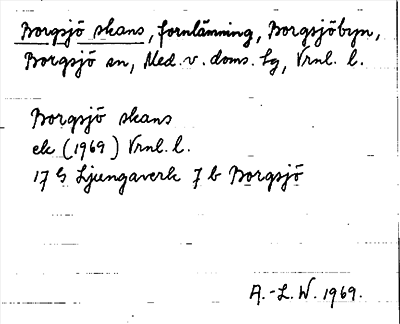 Bild på arkivkortet för arkivposten Borgsjö skans