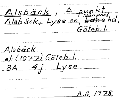 Bild på arkivkortet för arkivposten Alsbäck