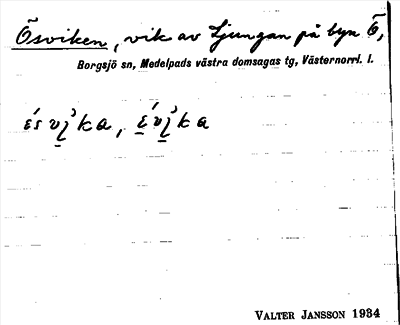 Bild på arkivkortet för arkivposten Ösviken