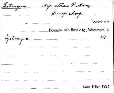 Bild på arkivkortet för arkivposten Östmyren