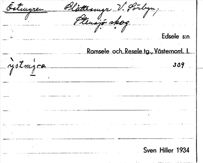 Bild på arkivkortet för arkivposten Östmyren